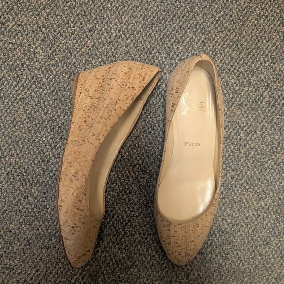 Christian Louboutin Cork Wedge - Picture 2 of 4